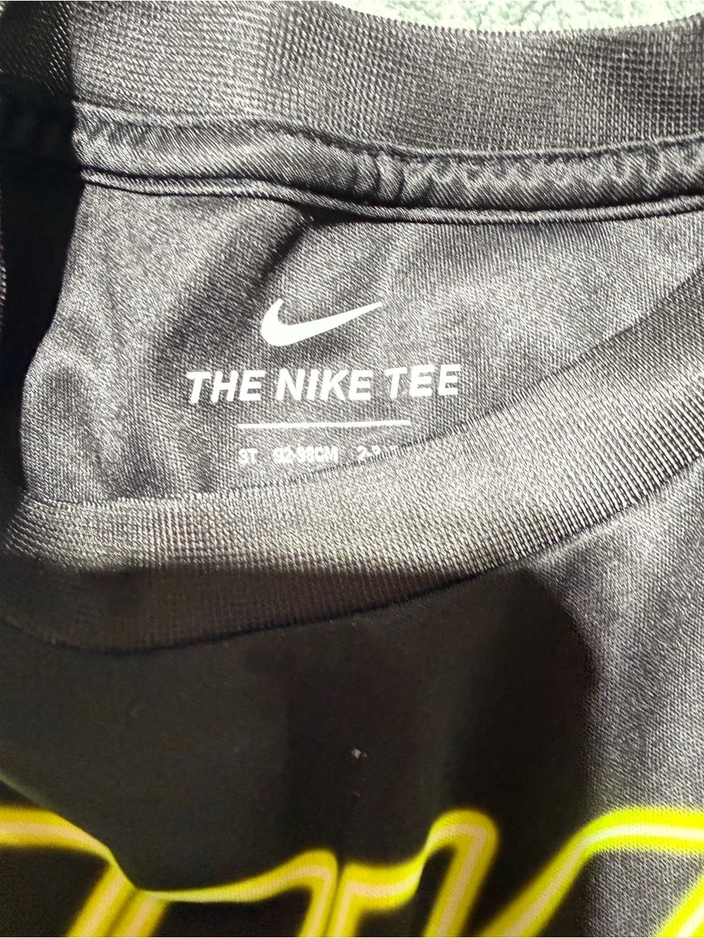 Nike Boys' Black & Neon Yellow Dri-FIT Graphic Tee 3t